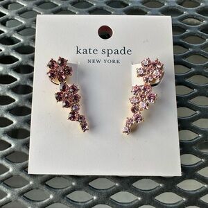 NWT Kate Spade Flower Climber Earrings